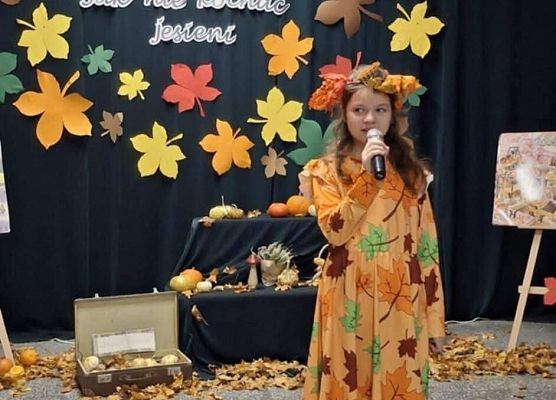 uczennica podczas konkursu