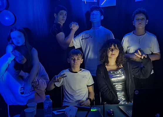 uczniowie w trakcie zabawy