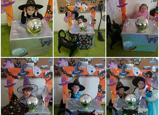 dzieci podczas zabawy andrzejkowej