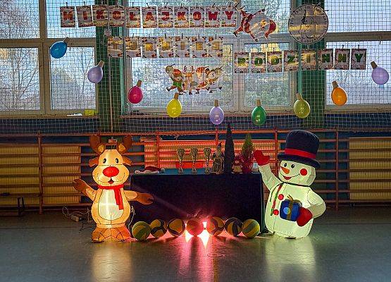 dekoracja w sali gimnastycznej