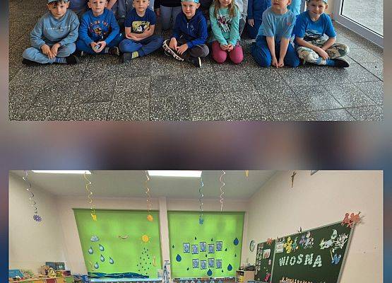 kolaż zdjęć z zajęć przedszkolnych