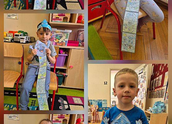 kolaż zdjęć z zajęć przedszkolnych