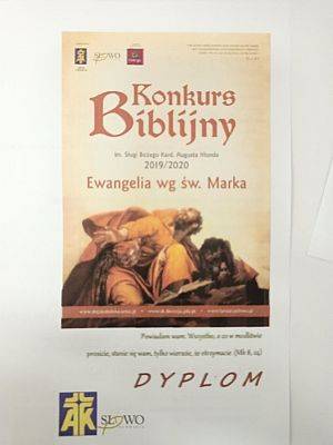 Grafika #0: Wojewódzko-Metropolitalny Konkurs Biblijny im. Sługi Bożego kard. Augusta Hlonda Ewangelia według Świętego Marka