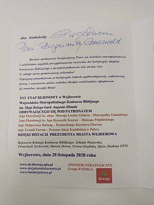 Grafika #6: Wojewódzko-Metropolitalny Konkurs Biblijny im. Sługi Bożego kard. Augusta Hlonda Ewangelia według Świętego Marka