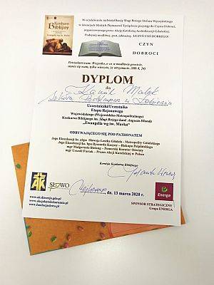 Grafika #4: Wojewódzko-Metropolitalny Konkurs Biblijny im. Sługi Bożego kard. Augusta Hlonda Ewangelia według Świętego Marka