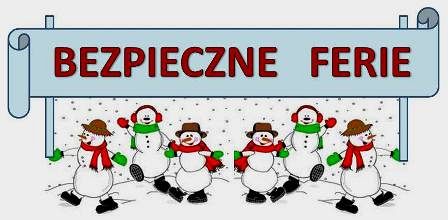 Grafika #9: Bezpieczeństwo podczas ferii zimowych