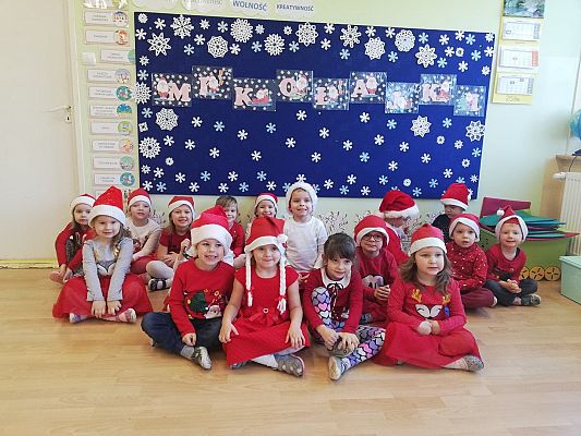 Grafika #35: Wizyta Świętego Mikołaja w Przedszkolu