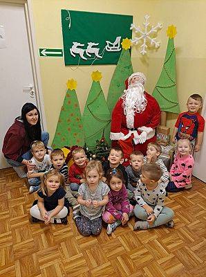 Grafika #70: Wizyta Świętego Mikołaja w Przedszkolu