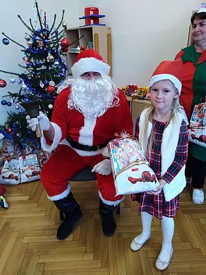 Grafika #24: Wizyta Świętego Mikołaja w Przedszkolu