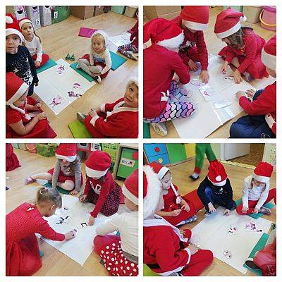 Grafika #41: Wizyta Świętego Mikołaja w Przedszkolu