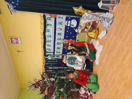 Grafika #47: Wizyta Świętego Mikołaja w Przedszkolu