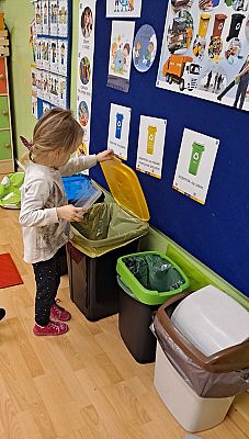 Grafika #2: Dzieci z grupy Liski zakończyły temat tygodniowy związany z ekologią.