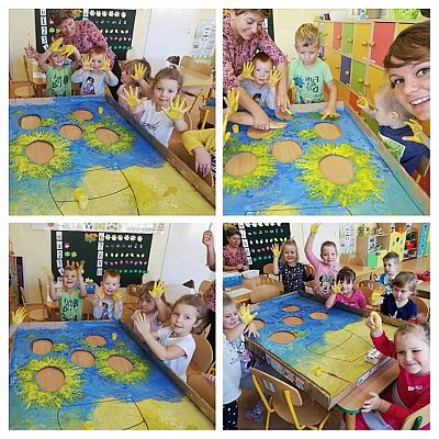 Grafika #4: Słonecznik Vincenta Van Gogha oczami Sówek i Mróweczek