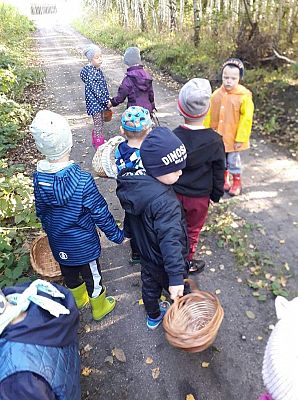 Grafika #8: Pierwszy Dzień Jesieni. Wielkie grzybobranie Lisków i Sówek