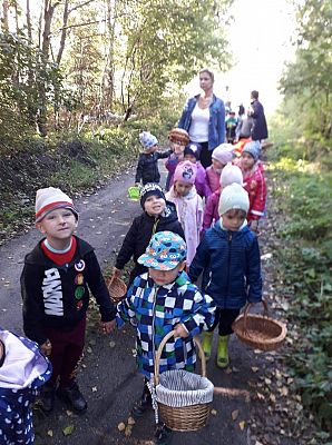 Grafika #14: Pierwszy Dzień Jesieni. Wielkie grzybobranie Lisków i Sówek