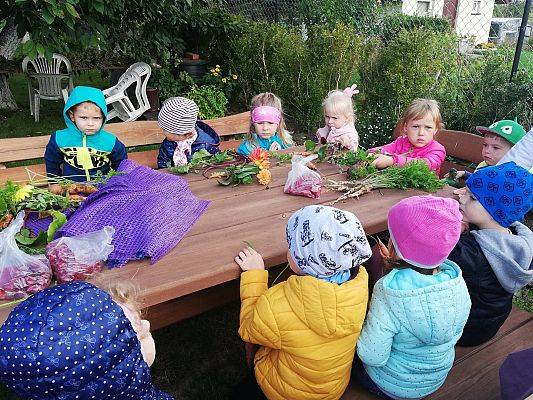 Grafika #4: Jesienna wycieczka do ogrodu warzywnego SÓWKI i LISKI