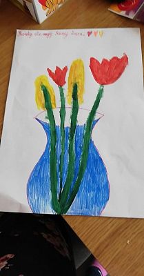 Grafika #5: Dzień Matki w klasie III