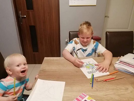 Grafika #7: Nauka zdalna w klasie III