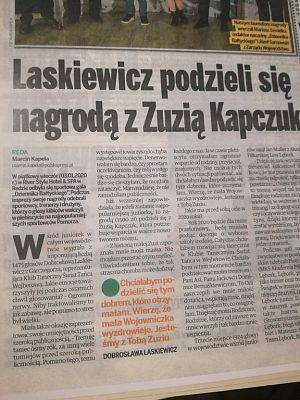 Grafika #7: Nasza uczennica najpopularniejszą Juniorką Pomorza w Plebiscycie Sportowym