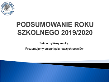 Grafika #1: Podsumowanie roku szkolnego 2019/2020