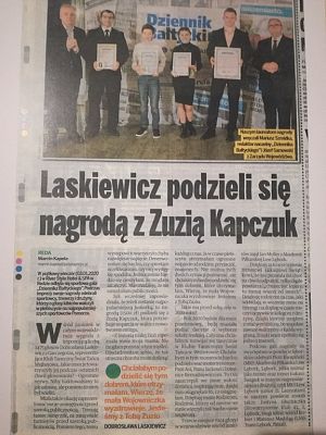 Grafika #1: Nasza uczennica najpopularniejszą Juniorką Pomorza w Plebiscycie Sportowym