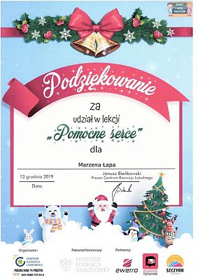 Grafika #2: Podziękowanie