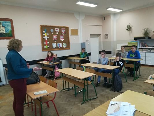 Grafika #1: Wizyta przedstawiciela Zespołu Szkół Gospodarki Żywnościowej i Agrobiznesu.