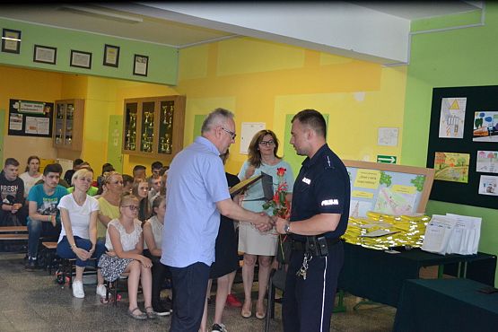 Grafika #7: Uroczyste podziękowanie policjantom z Komendy Powiatowej Policji w Lęborku