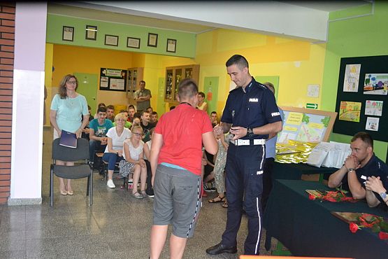 Grafika #10: Uroczyste podziękowanie policjantom z Komendy Powiatowej Policji w Lęborku