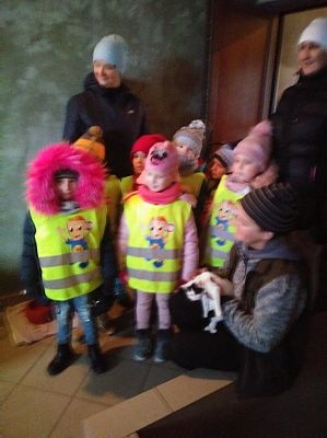 Grafika #0: Przedszkolaki pomagają zwierzętom