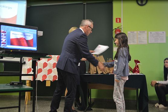 Grafika #3: Podsumowanie szkolnych konkursów: Mistrz Dat , Droga Polski do Niepodległości oraz "Mistrz Ortografii" w "Niepodległościowym Konkursie Ortograficznym"