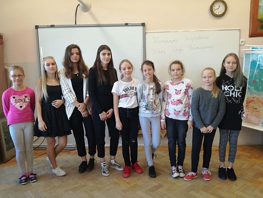 Grafika #0: "Eliminacje do Powiatowego Konkursu Recytatorskiego Polskiej Poezji Patriotycznej "