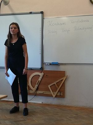 Grafika #13: "Eliminacje do Powiatowego Konkursu Recytatorskiego Polskiej Poezji Patriotycznej "