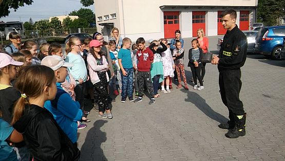 Grafika #8: Wycieczka do Komendy Powiatowej Państwowej Straży Pożarnej w Lęborku