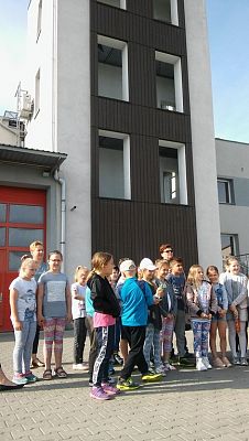 Grafika #9: Wycieczka do Komendy Powiatowej Państwowej Straży Pożarnej w Lęborku