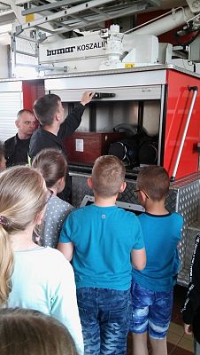 Grafika #12: Wycieczka do Komendy Powiatowej Państwowej Straży Pożarnej w Lęborku
