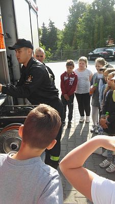 Grafika #14: Wycieczka do Komendy Powiatowej Państwowej Straży Pożarnej w Lęborku