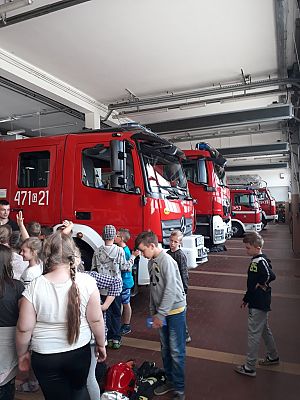 Grafika #0: Wycieczka do Komendy Powiatowej Państwowej Straży Pożarnej w Lęborku