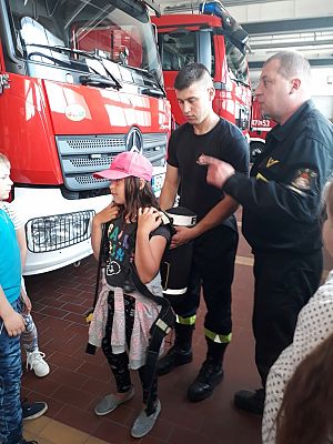 Grafika #5: Wycieczka do Komendy Powiatowej Państwowej Straży Pożarnej w Lęborku