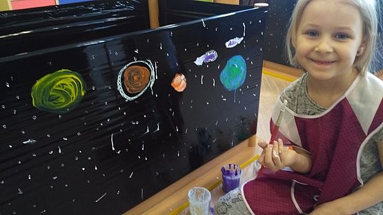 Grafika #2: "Kosmiczne" zajęcia w przedszkolu