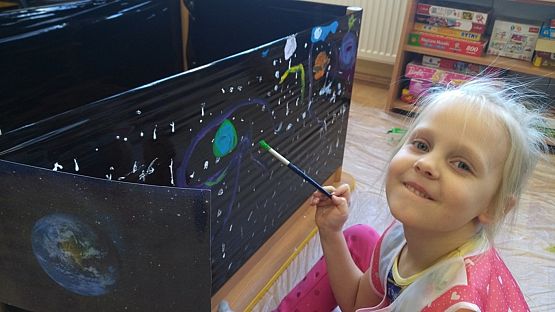 Grafika #3: "Kosmiczne" zajęcia w przedszkolu