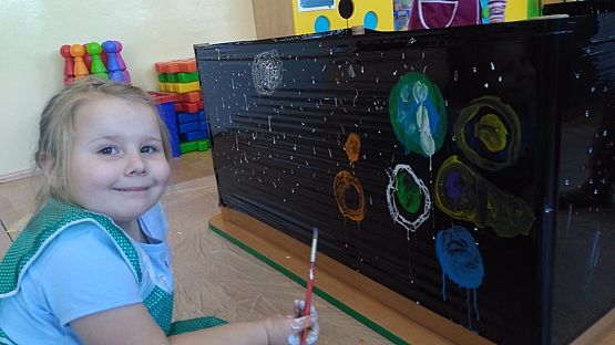 Grafika #4: "Kosmiczne" zajęcia w przedszkolu