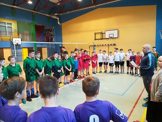 Grafika #1: Zawody Powiatowe w Mini Piłce Siatkowej Chłopców