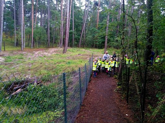 Grafika #5: Przedszkolaki żegnają lato.