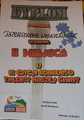 Grafika #3: Finał "Talentów gminy Wicko" za nami i kolejne sukcesy naszej czwartoklasistki