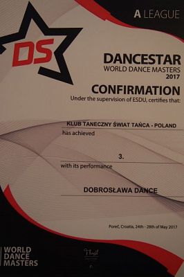 Grafika #23: Nasz uczennica na podium podczas Mistrzostw Świata w tańcu hip hop w Chorwacji