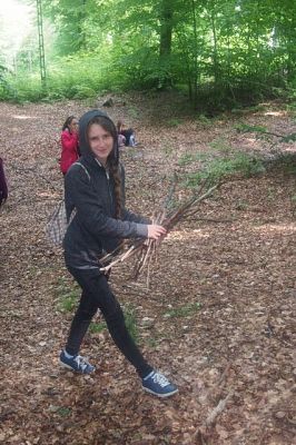 Grafika #38: Wspaniała przygoda klasy I b w Przywidzu - klasowy biwak