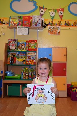 Grafika #2: "Bohater tygodnia" w przedszkolu