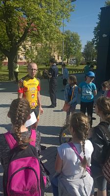 Grafika #0: Egzamin na Kartę Rowerową w KPP Lębork