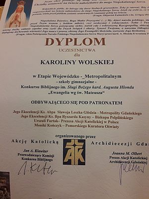 Grafika #0: Rejonowy Konkurs Biblijny